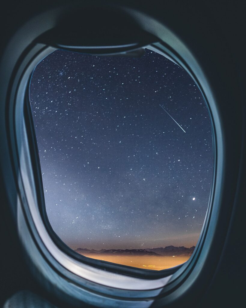 airplane, airplane window, nature