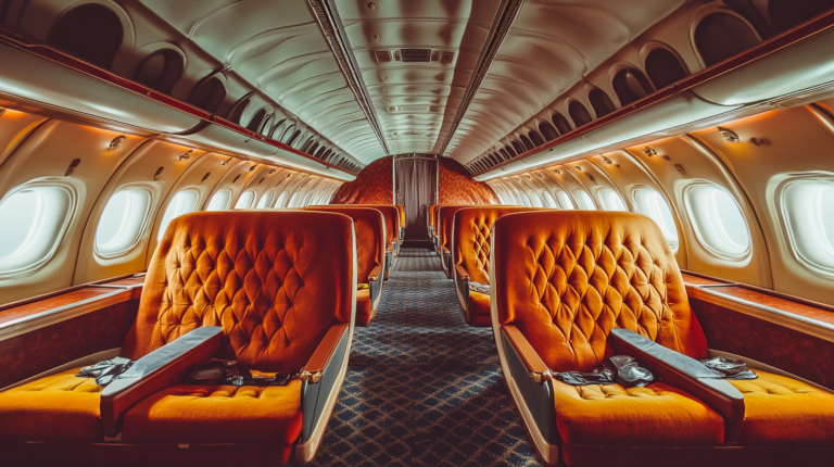 A Nostalgic Journey Through the Golden Age of Airline Interiors: From Vibrant Luxury to Modern Minimalism