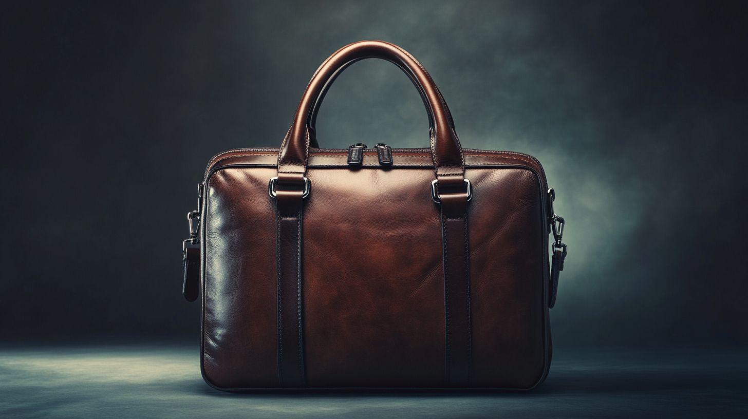 11. Von Baer 10X Leather Laptop Travel Bag