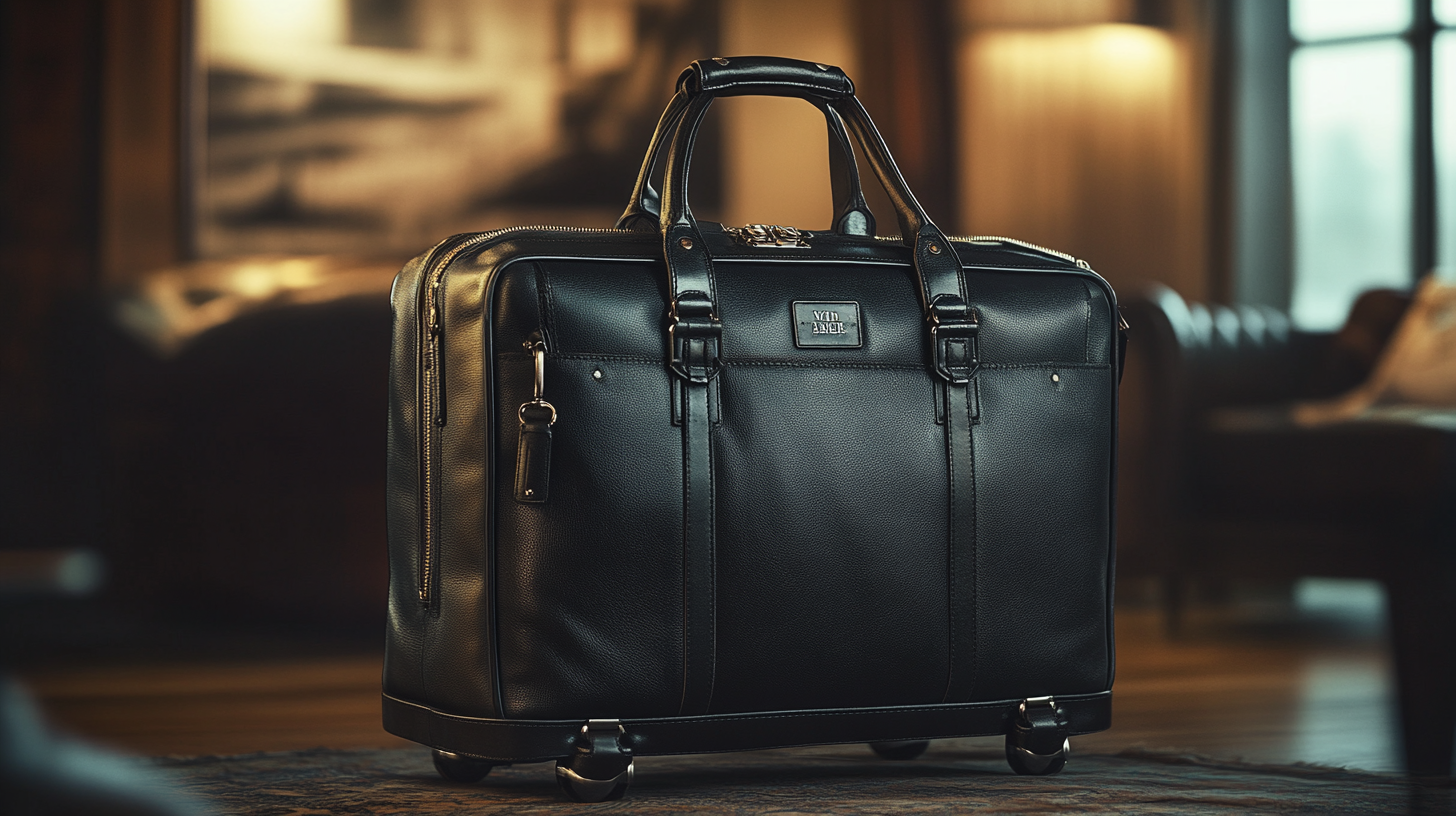 6.Von BaerLeather Garment Bag